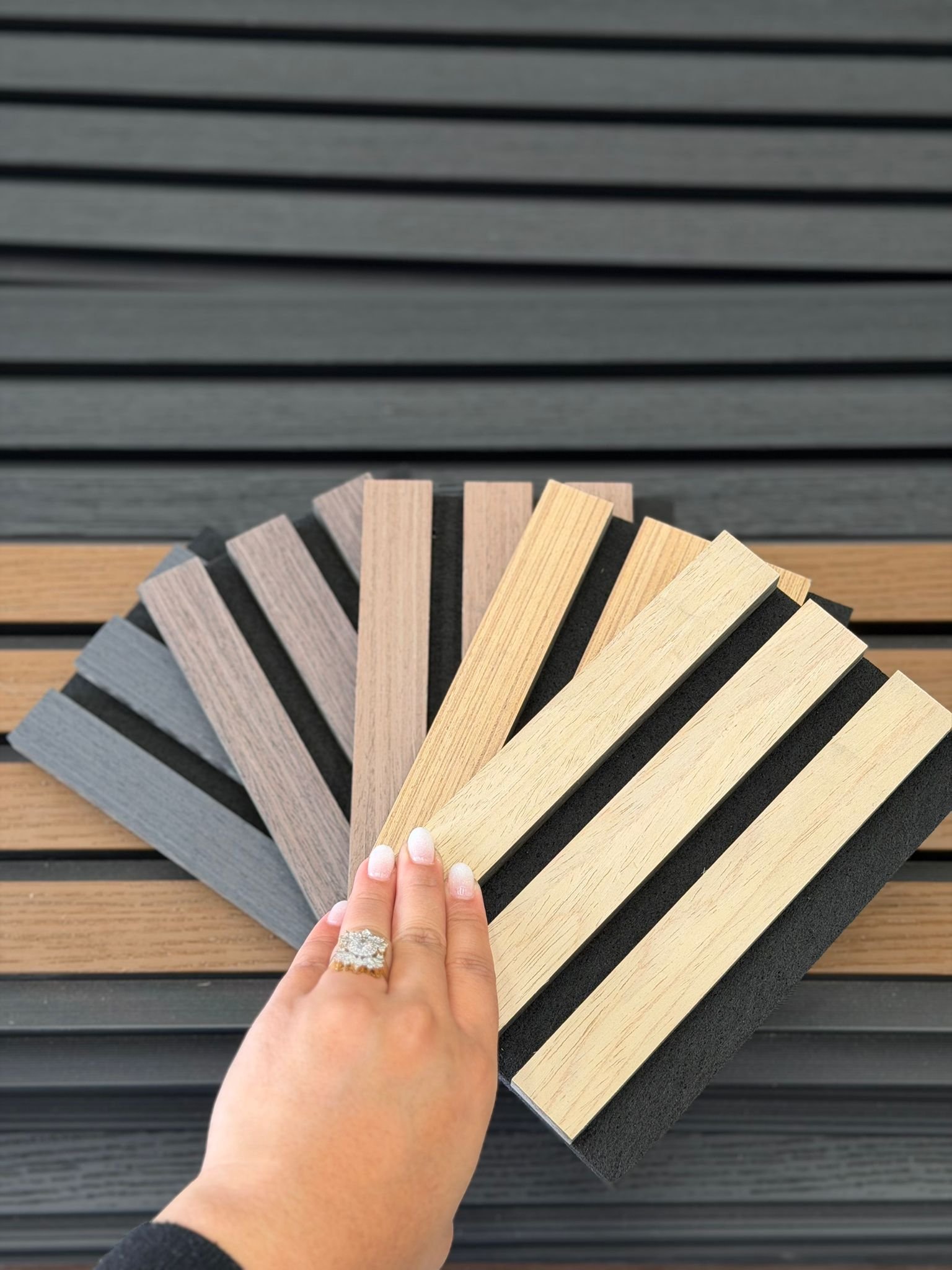 Acoustic Slat Wood Panels – Sound Absorption (2.7m)