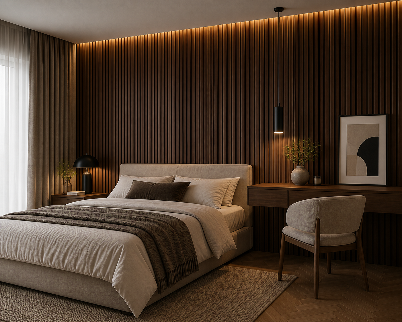 Acoustic Slat Wood Panels – Sound Absorption (2.7m) photo 8